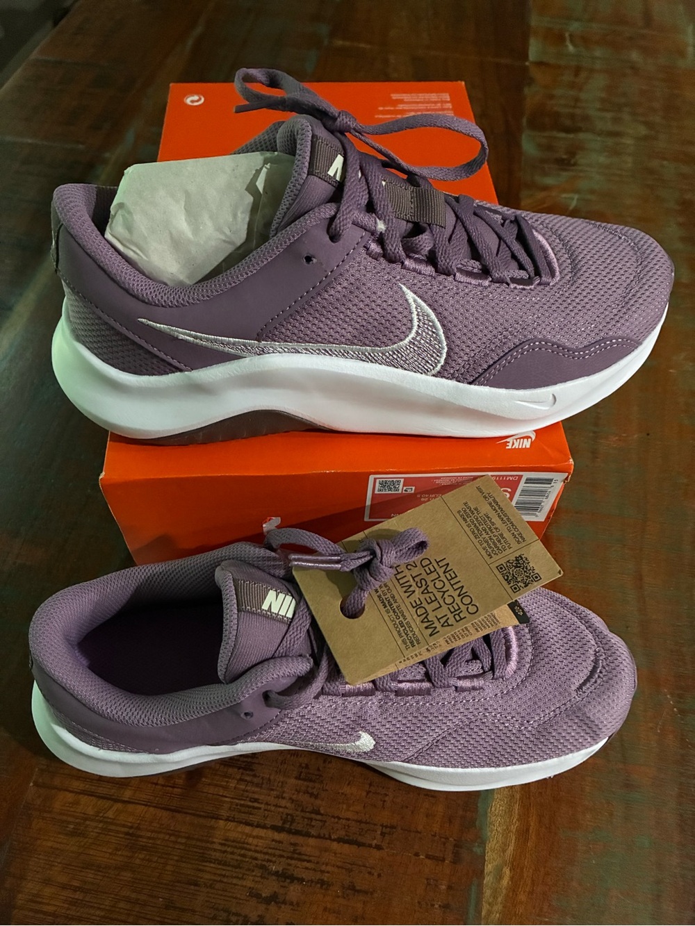 Nike Legend Essential 3 Next Nature Run Purple Athletic Sneaker 9 Minimal NWT